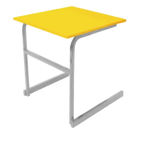 Heavy Duty Cantilever Exam Desk - Light Grey Legs - Daffodil